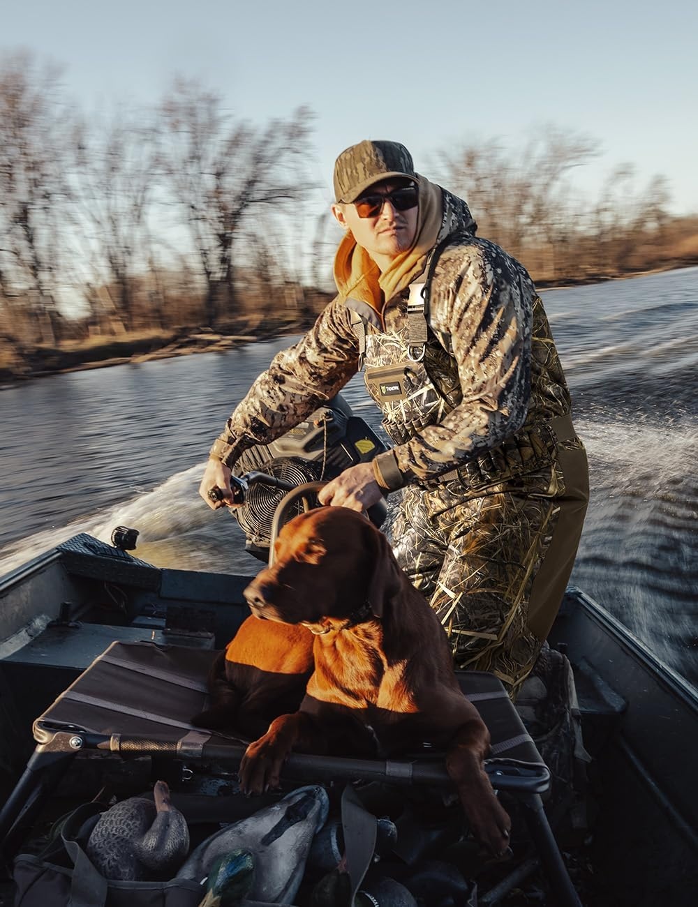 image:imageTIDEWE Breathable Chest Waders Waterproof Insulated Hunting Waders