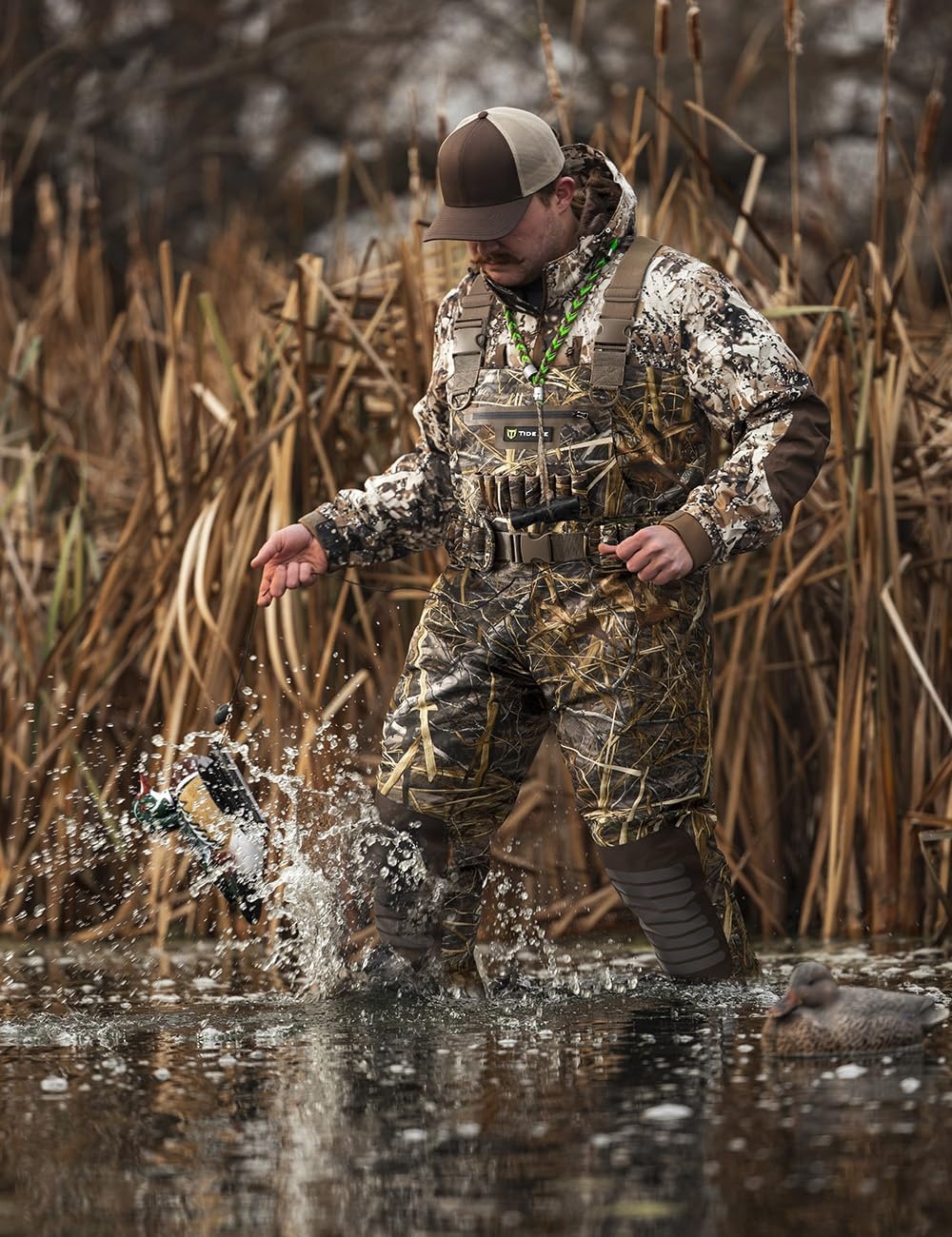 image:imageTIDEWE Breathable Chest Waders Waterproof Insulated Hunting Waders