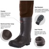 TIDEWE Neoprene Chest Waders for Men, Waterproof Bootfoot for Hunting(Brown)